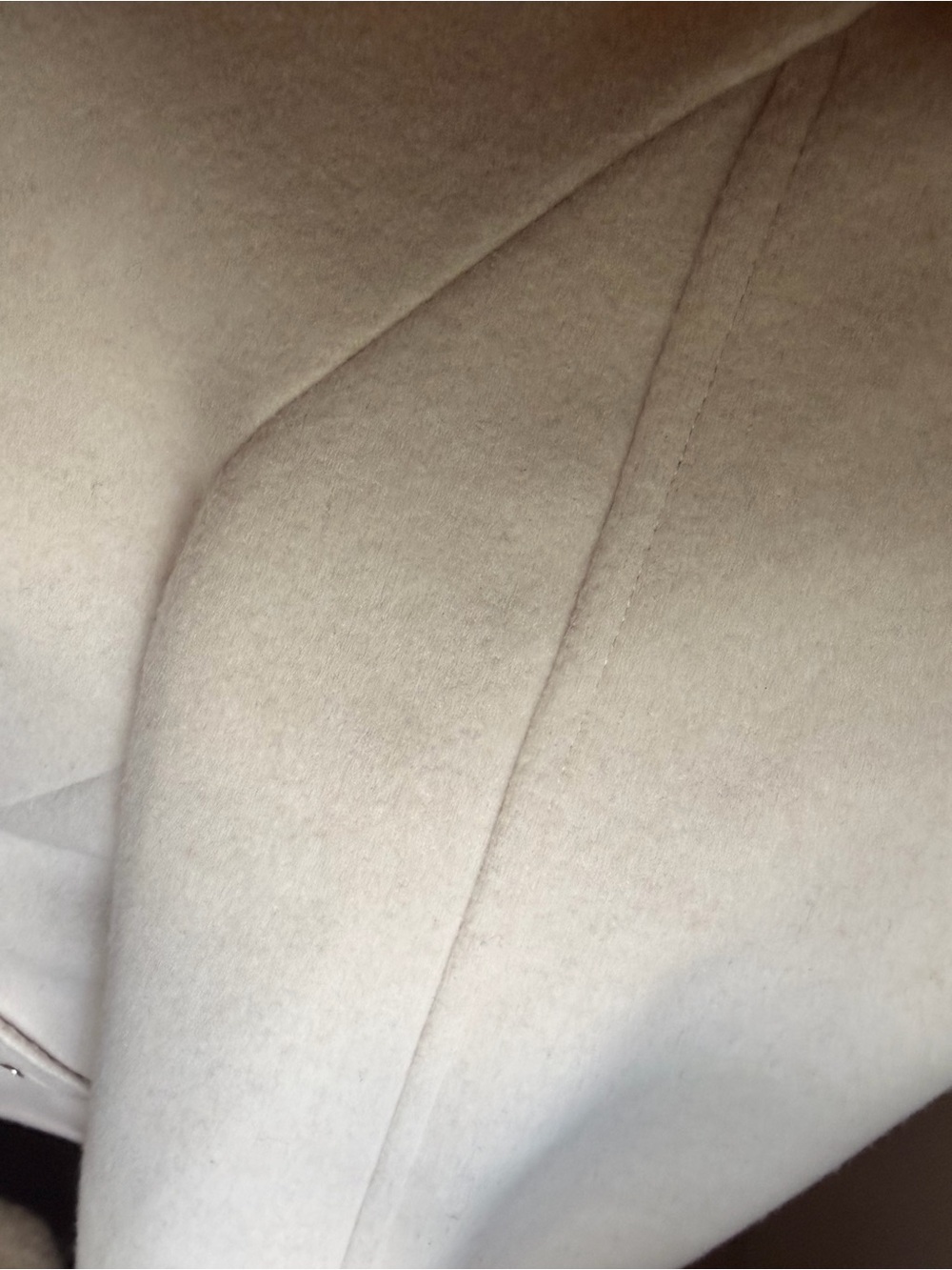Nine West Women's Cream Hooded Wool-Blend Coat with Faux Fur Trim - Picture 5 of 5